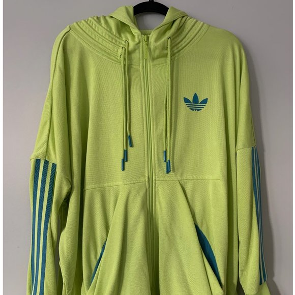 ADIDAS ORIGINALS TRIPLE STRING NEON HOODIE - Picture 1 of 10